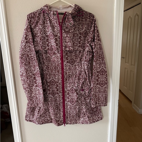 Prana Jackets & Blazers - Prana Women's Medium Jordi Hooded Patterned Rain Wind Jacket